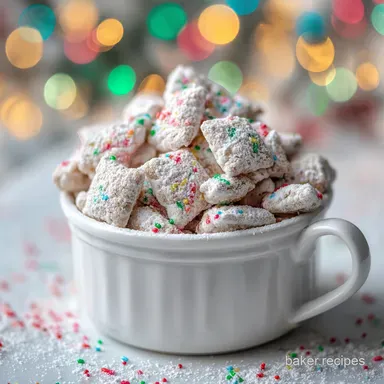 Christmas Puppy Chow Recipe in 17 Minutes Recipe Card