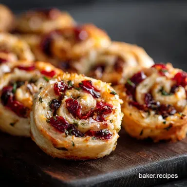 Christmas Snacks: Easy Cranberry Orange Pinwheels Recipe Recipe Card