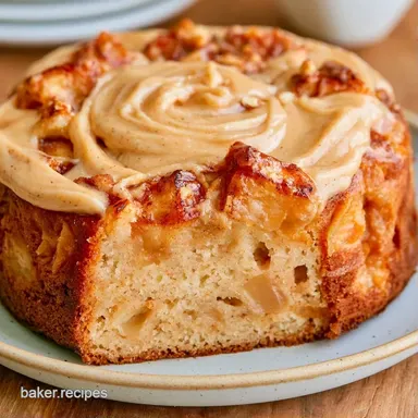 Brown Butter Apple Cake for 12 Slices Recipe Card