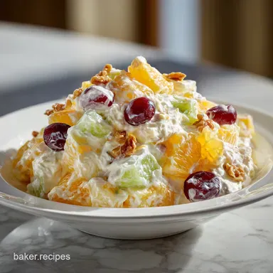 Ambrosia Salad Recipe: Creamy, 4 Hour Chill Recipe Card