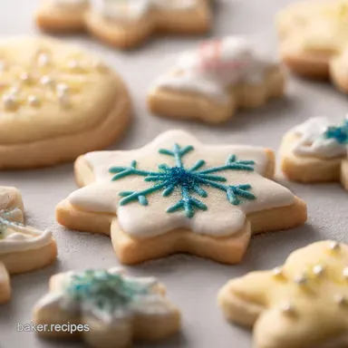 Christmas Cookies: Classic Cut-Out Sugar Cookie Recipe Recipe Card