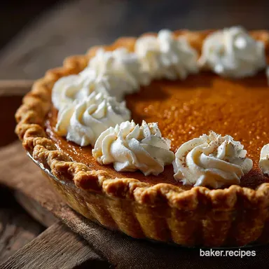 Pumpkin Pie Recipe: Flaky Butter Crust and Smooth, Spiced Filling Recipe Card
