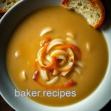 Classic French Onion Soup: Comfort in a Bowl Recipe Card