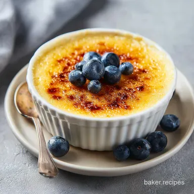 Creme Brulee in 50 Minutes: Silky Caramelized Custard Recipe Card