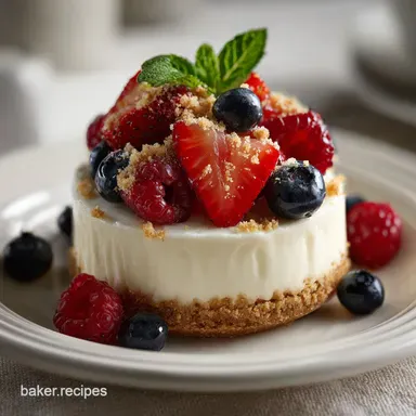 Classic No Bake Cheesecake for 12 Servings Recipe Card