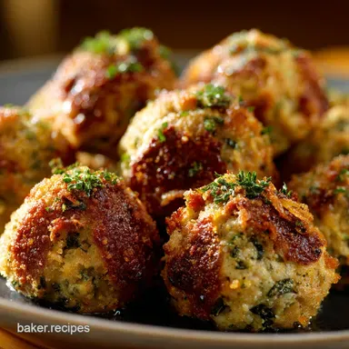 Stuffing Balls: The Ultimate Classic Pork Sage Recipe (Crisp Crust)