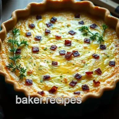 Classic Quiche Lorraine Recipe: A Savory French Delight for Brunch Recipe Card