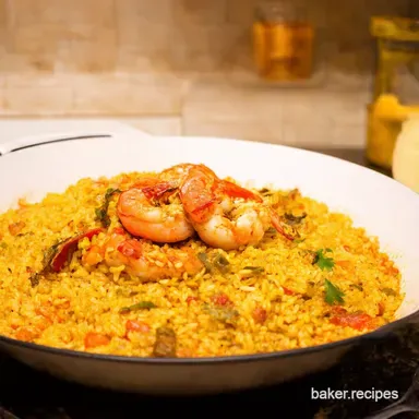 Seafood Paella Recipe A Taste of Spain with Rice Recipe Card