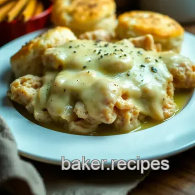 My Family's Favorite Chicken and Biscuits Recipe: Comfort Food Bliss Recipe Card