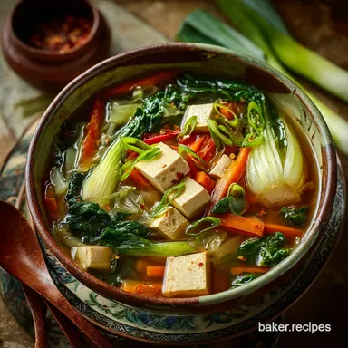 Easy Chinese Vegetable Soup with Tofu Ready in 35 Minutes