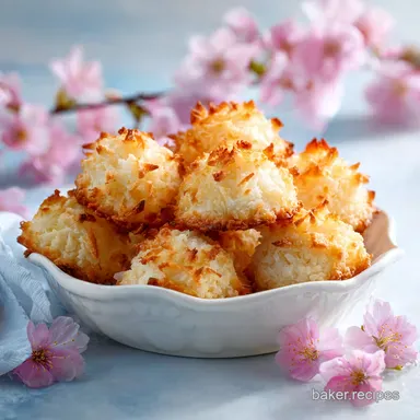 Coconut Macaroon Blossoms Recipe in 22 Minutes Recipe Card