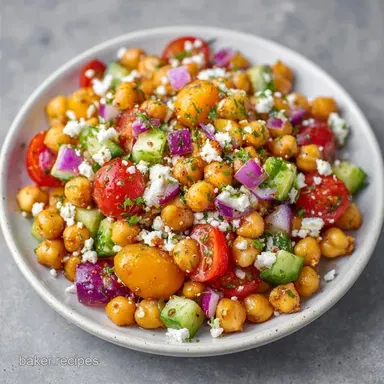 Cold Chickpea Salad Recipe in 15 Minutes