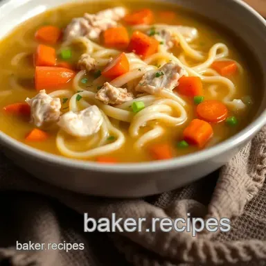 Cozy Chicken Egg Noodle Soup: My Family&rsquo;s Comfort Classic Recipe Recipe Card