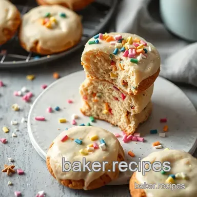 Easy Bake Confetti Cake Batter Cookies Delight: A Fun Celebration Treat Recipe Card