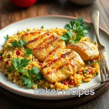 Cooked Citrus Chicken with Vibrant Quinoa Recipe Card
