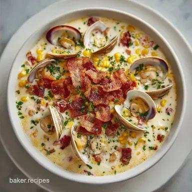 Corn Clam Chowder: Velvety and Rich