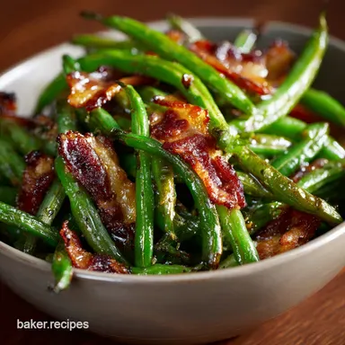 Crack Green Beans: Sticky Oven-Roasted Bacon Side Dish Recipe