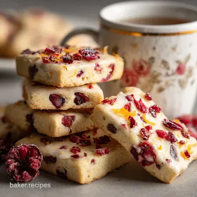 Cranberry Orange Shortbread Cookies Recipe: Baked Golden