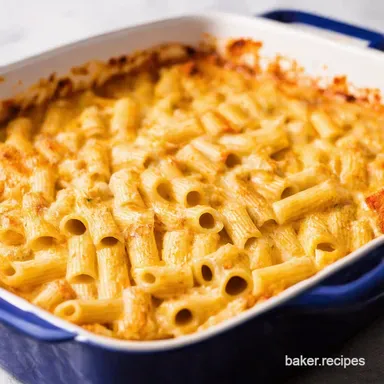 Creamy Baked Rigatoni Easy Oven Recipes for Comfort Recipe Card