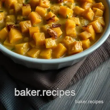 Comforting Recipe for Butternut Squash Casserole: A Family Favourite Recipe Card