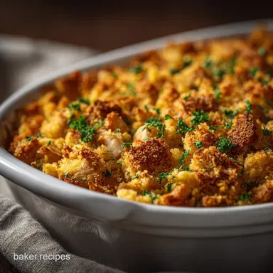 Turkey Casserole: Ultimate Creamy Leftover Bake with Cheesy Crumb Recipe Card