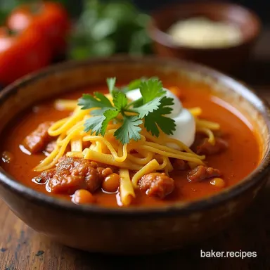 Easy Creamy Chicken Enchilada Soup Recipe 55 Mins Recipe Card