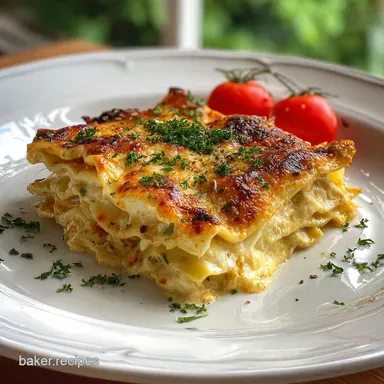 Creamy Chicken Lasagna for 10 People