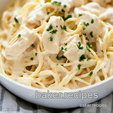 Creamy Chicken Tetrazzini: Simple Comfort Food! Recipe Card