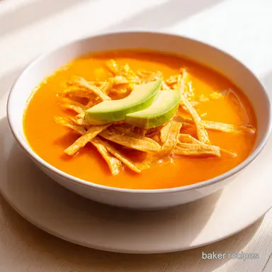 Creamy Chicken Tortilla Soup: One-Pot Recipe Card