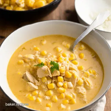Creamy Corn Chicken Chowder Your New Rainy Day Fave Recipe Card