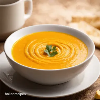 Creamy Crockpot Butternut Squash Soup Autumn in a Bowl Recipe Card