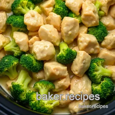 Easy Crockpot Chicken and Broccoli: Creamy Comfort! Recipe Card