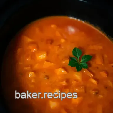 Cozy & Creamy Crockpot Tomato Soup: A Comfort Food Classic Recipe Card