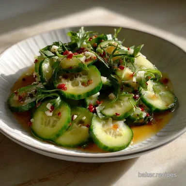 Creamy Cucumber Salad: Crisp & Velvety Recipe Card