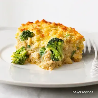 Creamy Chicken Broccoli Rice Casserole No Soup Needed