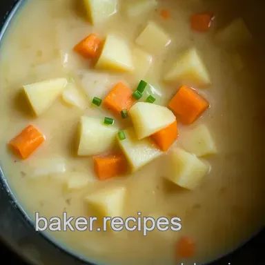 Easy Potato Soup Crock Pot Recipe: Creamy Comfort Food! Recipe Card