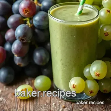 Delicious Green Grape Smoothie: Can I Blend Green Grapes with Milk? Recipe Card
