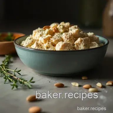 Creamy Chicken in Salad Recipe: My Herbed Almond Delight! Recipe Card