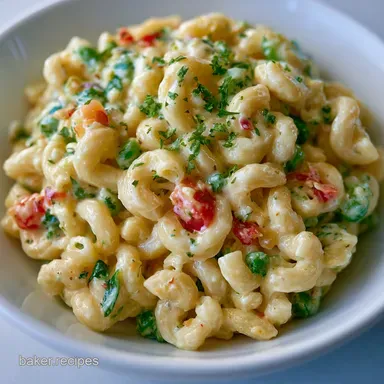Creamy Macaroni Salad Recipe: Velvety Recipe Card