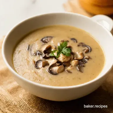 Creamy Mushroom Soup Recipe A Woodland Delight Recipe Card