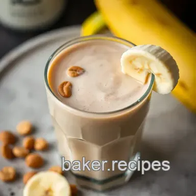 My Easy Peanut Butter and Banana Protein Shake Recipe You'll Love Recipe Card