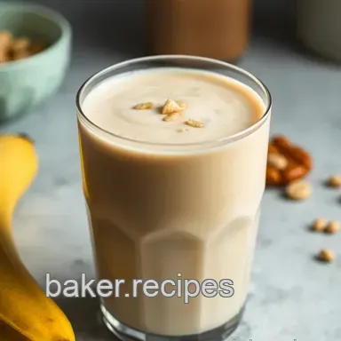 Creamy Peanut Butter Banana Smoothie Delight: Easy & Delicious Recipe Recipe Card