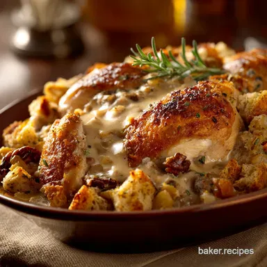 Slow Cooker Chicken Stuffing Creamy Cozy Easy Comfort Food