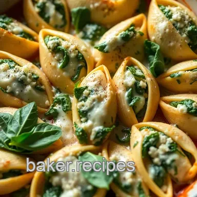 Delicious Spinach Recipes: Creamy Ricotta Stuffed Shells You’ll Love Recipe Card