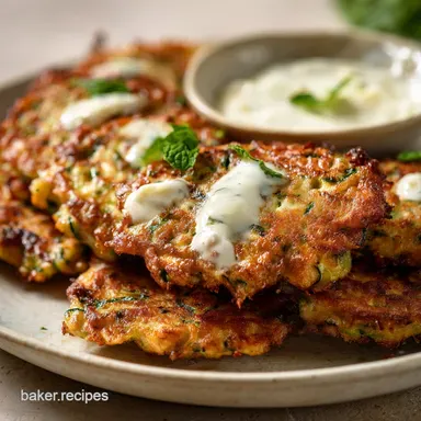Vegetable Appetizers: Ultra-Crispy Courgette Feta Fritters