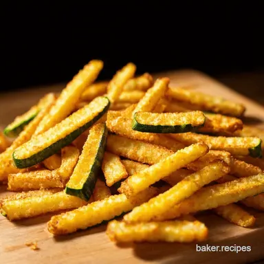 Crispy Air Fryer Zucchini Fries My Secret for No Soggy Fries Recipe Card