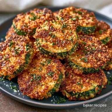 Crispy Baked Zucchini Slices with Panko Recipe Card