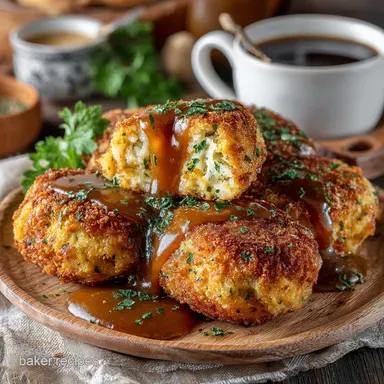 The Best Homemade Chicken Croquettes with Velvety Gravy Recipe