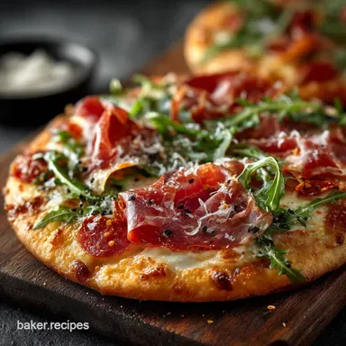 Authentic Thin Crust Pizza Achieve a Crispy Italian Dough at Home Recipe Card
