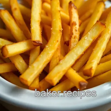 How Do You Make Homemade French Fries? Crispy & Irresistible Recipe Recipe Card